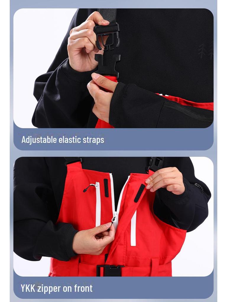 Унисекс профессиональные свободные лыжные брюки: Ветрозащитный и теплый для занятий спортом на открытом воздухе.