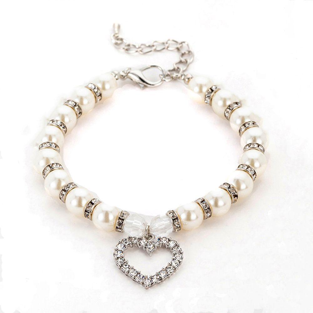 Elegant Pearl Necklace Cat and Dog Jewelry Pet Accessories Pendants Necklaces Collar Pet Collar