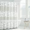 Translucent Partition Curtain for Bathroom Grid Shower Curtain PEVA Anti Mold and Waterproof Multi Color Design