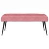 Button Tufted Bench Pink 110 x 40 x 46 cm Velvet