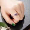 CopperPurple Love Rings New Fashion Jewelry for Women Wedding Engagement Party Temperament Female Accessories Gift