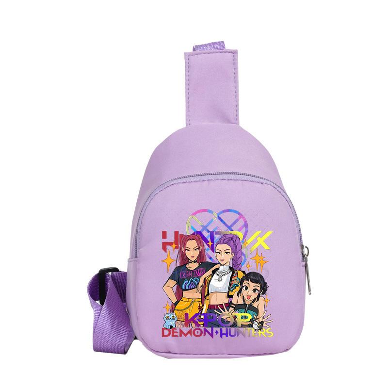 Children'S Breast Bag Animation Cartoon Peripheral Printing Casual Shoulder Bag Going Out Portable Messenger Bag