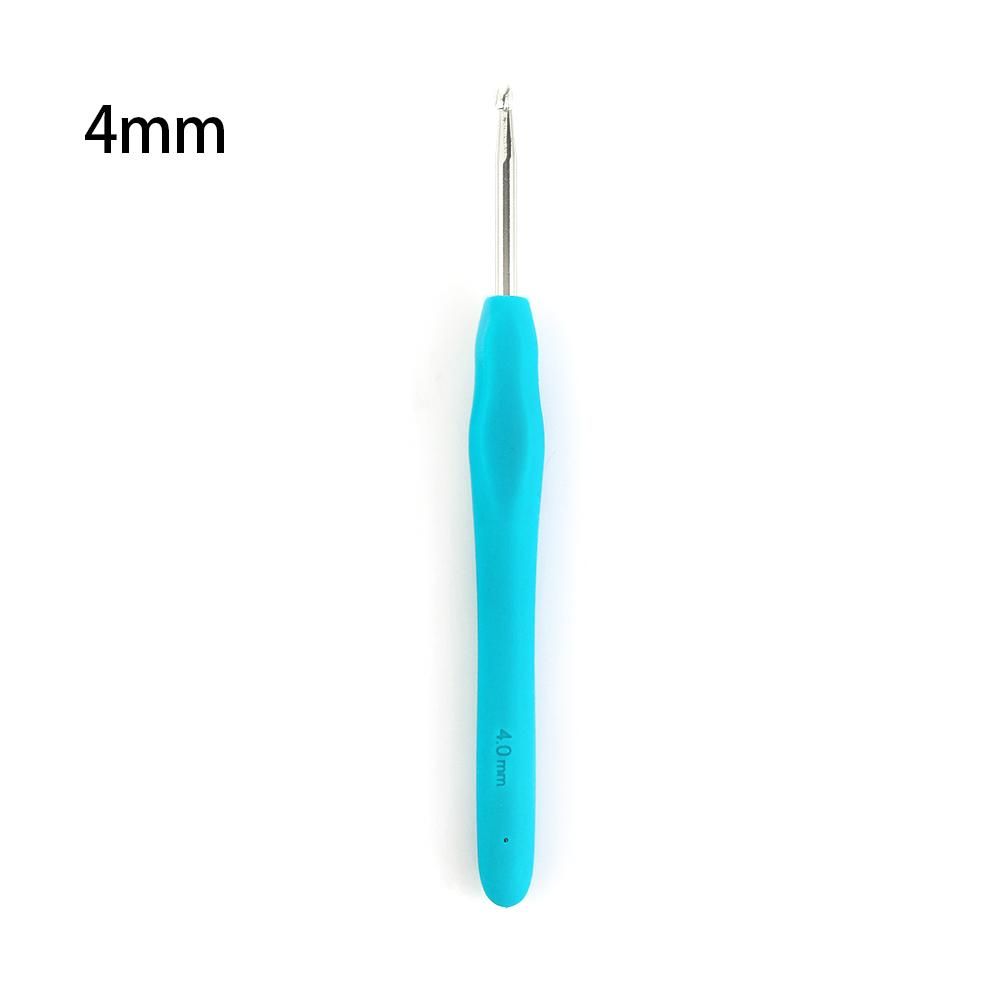 2.0-10mm Multicolor Craft Tools Ergonomic Handle Weave Yarn Knitting Needles Crochet Hook Aluminum