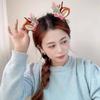 Headband Merry Christmas Decor Children Hair Clip Christmas Headwear Elk Hair Hoop Antler Hairpin