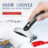 Лопата для уборки снега из нержавеющей стали: Размораживание и удаление льда, зимняя автомобильная лопата для снега, многофункциональная 2-в-1.