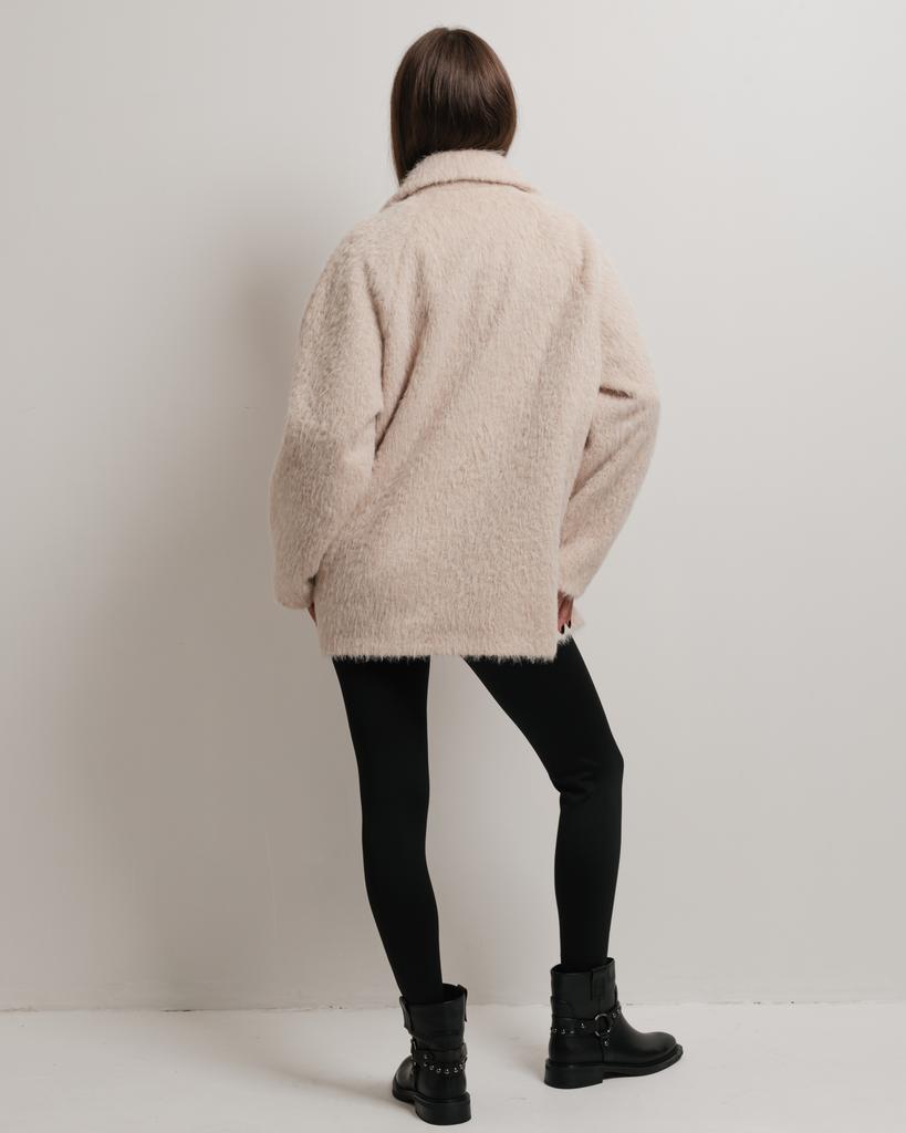 Пальто женское Of White 9501 36 бежевое