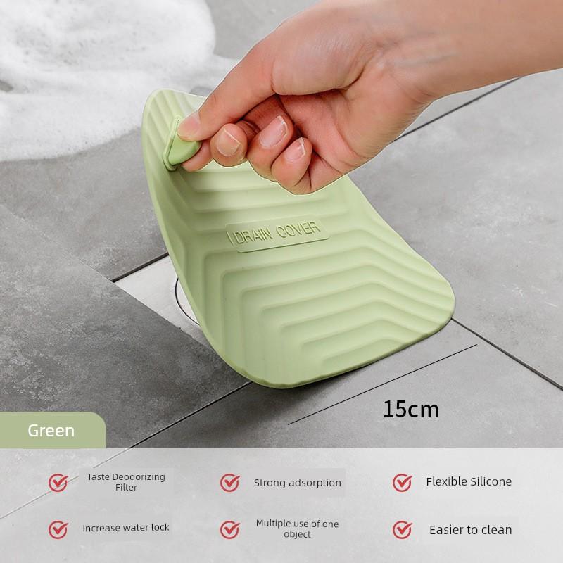 Silicone Mat Floor Drain Toilet Anti-Odor Deodorant Insect-Proof Sealing Cover Bathroom Sewer Deodorant Artifact Plug