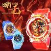 Нечжа и Ао Бин Красочные Светящиеся Детские Мультяшные Часы