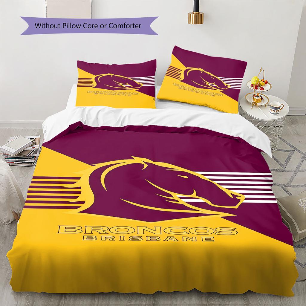 Brisbane Faith Bedding Quilt Set Quilt Cover Pillowcase Home Decoration Birthday Gift (1 * duvet cover + 2 * pillowcase, without core)