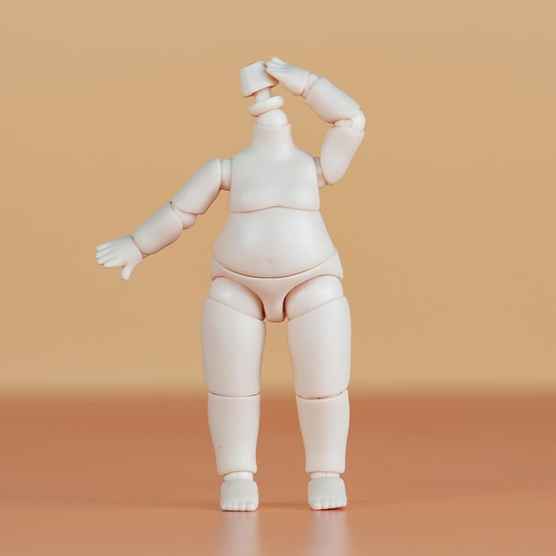 YMY 9,8 см грушевидное кукольное тело YMY 1/12 1/8 BJD GSC Кукольная голова Мини 1/12 Масштаб Милая толстая фигурка Подходит для подарка на Новый год молочно-белый