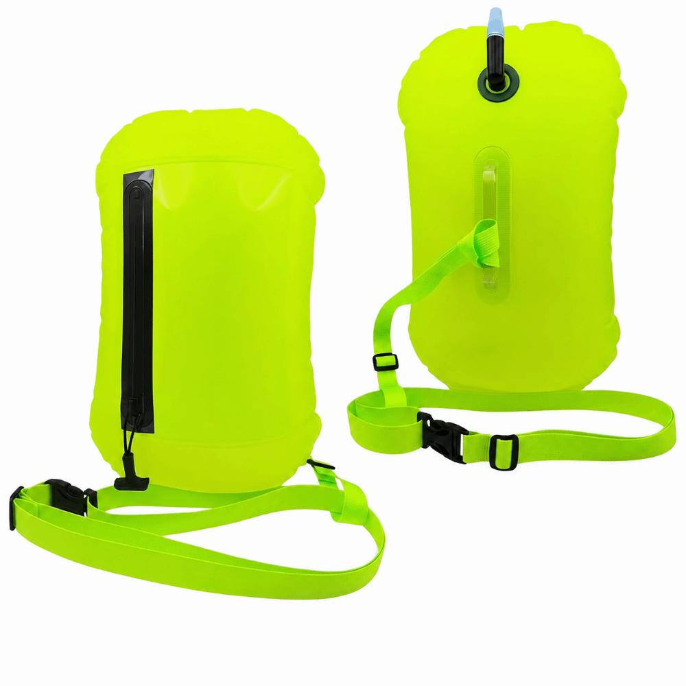 Touchscreen Phone Storage Swim Buoy Waterproof Safety Float Portable Tow Float For Triathletes