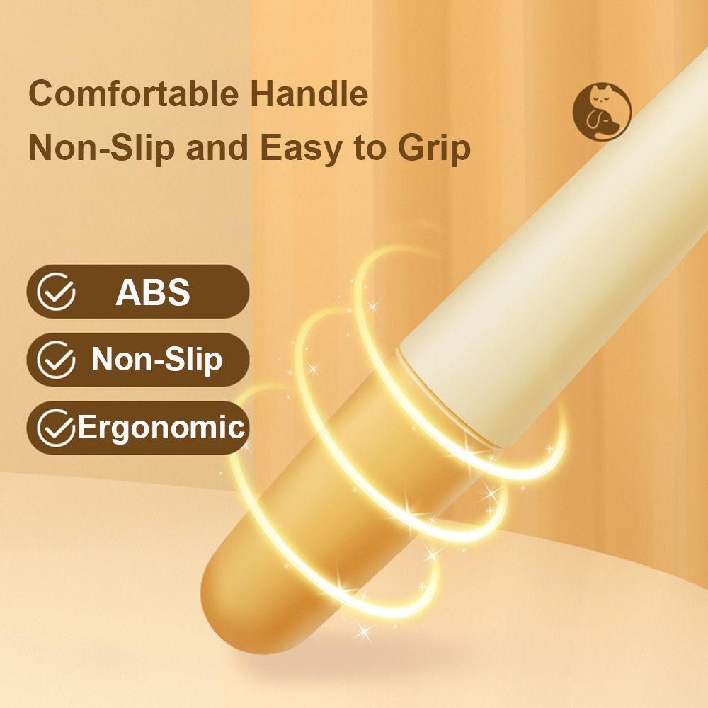 Self Cleaning Flea Comb Knot Removes Cat Grooming Brush for Short and Long Hair Cats