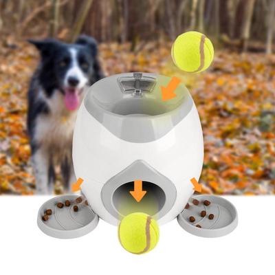 Умный автоматический диспенсер для тенниса и лакомств для собак: Интерактивная игрушка-кормушка для тренировок