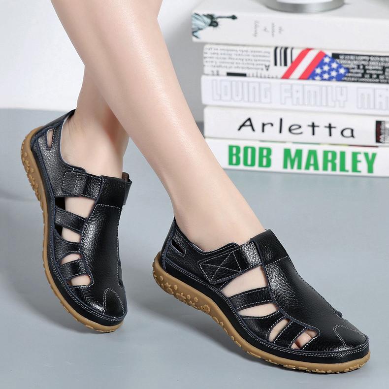 Женские летние простые повседневные удобные туфли без шнуровки на плоской подошве из искусственной кожи, мягкие туфли