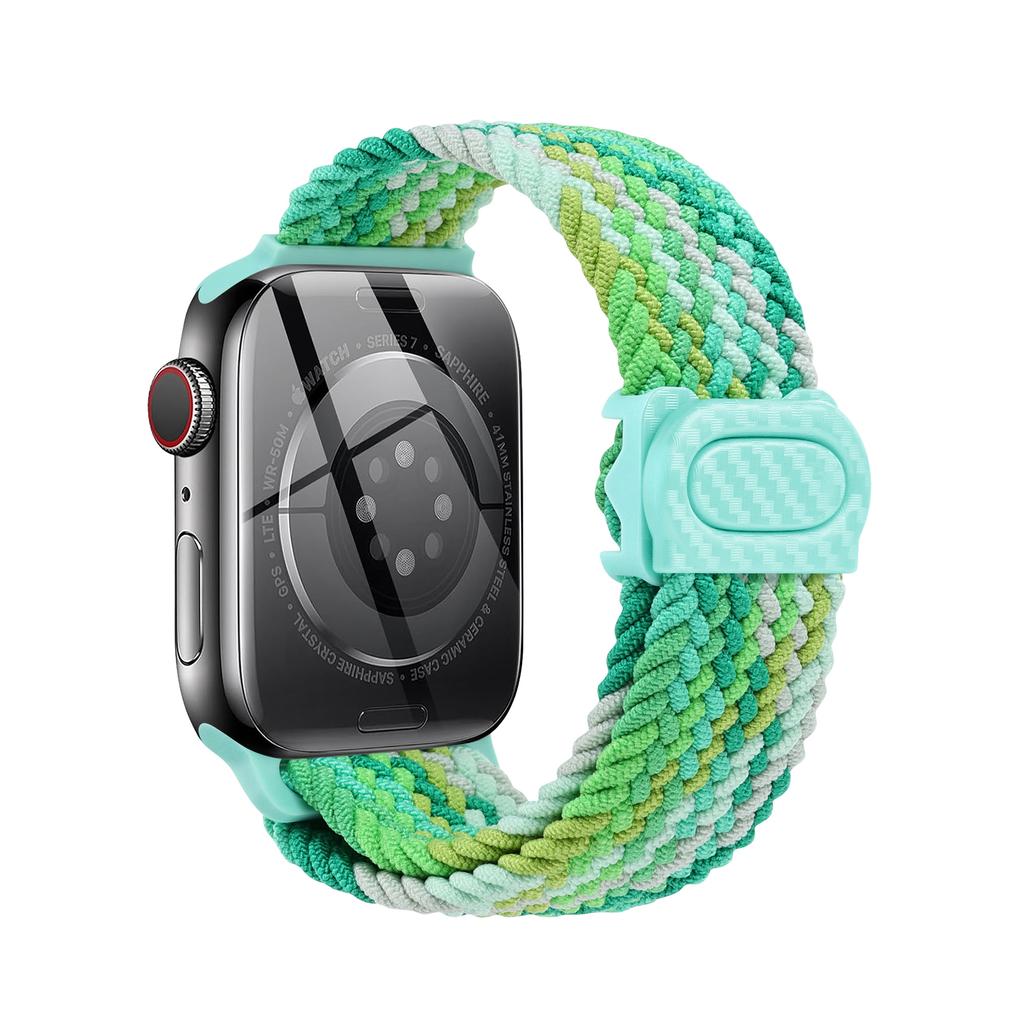 Плетеный ремешок для Apple Watch Series 10 9 8 7 6 5 4 se Ultra 2 49мм 46мм 42мм 44мм 40мм 45мм 41мм Correa Браслет Ремешки iWatch