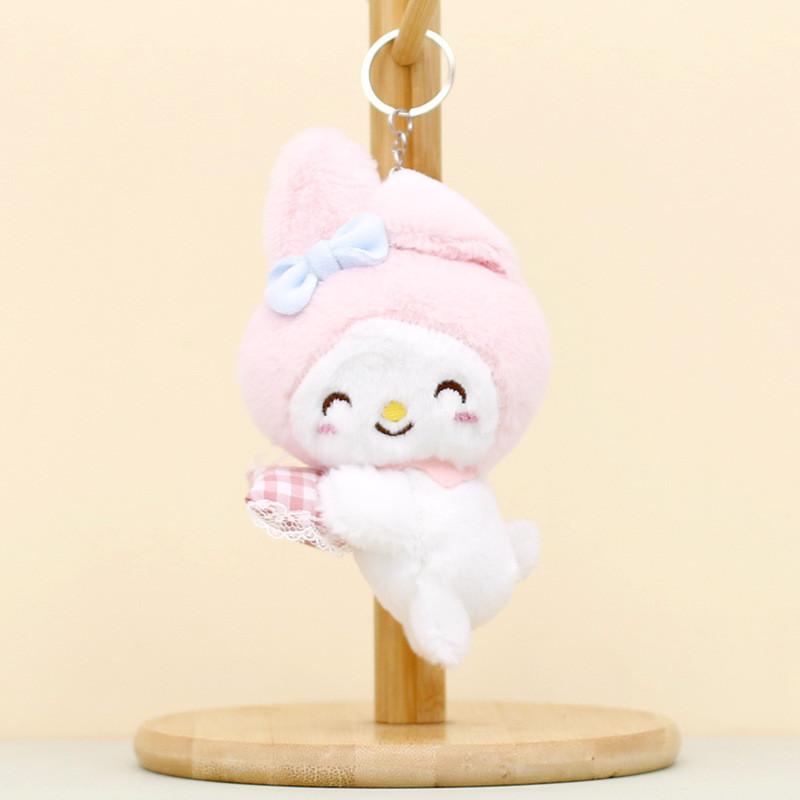 Очаровательный плюшевый брелок Sanrio с куклами My Melody и милой Kuromi