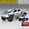 1/24 Полицейский Cybertruck Tesla Внедорожник Сплав Металл Литая Модель Автомобиля Коллекции для улицы Классическая Модная Игрушка Украшения Валюнтин Дети