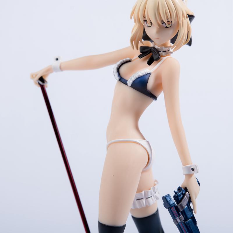 24СМ Аниме Фигурка Fate/Grand Order Сэйбер Алтрия Пендрагон Купальник Горничная Вер ПВХ Фигурка Действия Коллекционная Модель Игрушки Фигурка