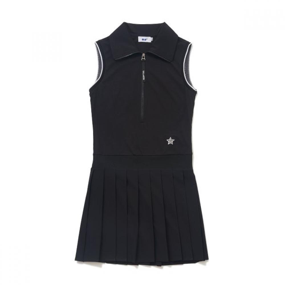 Blu Dot Sleeveless Dress Bk Collar Point