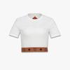 MCM Cotton Monogram Crop T-Shirt Mftgsmm05Wt