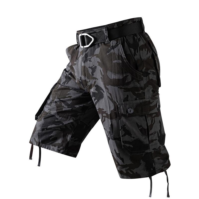 Cozy Up Cargo Short for Men Relaxed Fit Camo Hiking Work Cotton Casual Shorts with Pockets