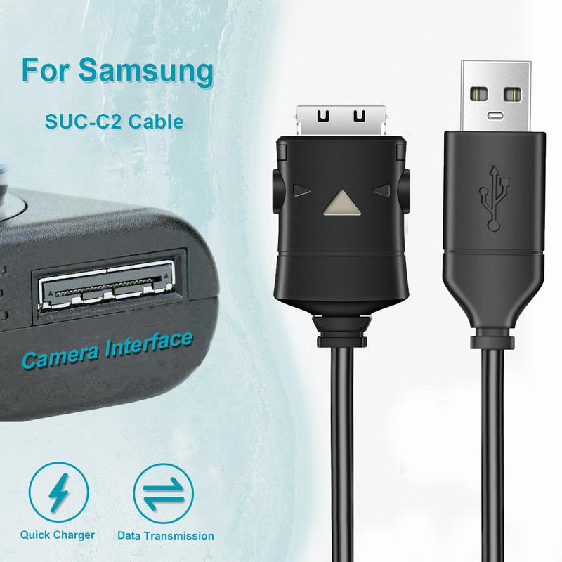 USB-кабель SUC-C2 для Samsung L70, L73, L74, L730, L830, L83T, U-CA5, NV3, NV5, NV7, i5, i6, i7, i70, i85, NV8, NV10, NV11, NV15 Кабель для зарядки