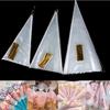 100Pcs OPP Transparent Triangle Bag Clear Plastic Cone Shape Cellophane Bags Transparent Candy Bag Candy Plastic Bag