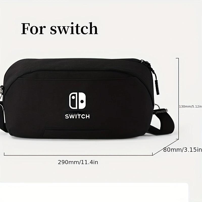 Многофункциональная сумка для хранения Nintendo Switch с мягкой плюшевой подкладкой, портативная, вместительная, водонепроницаемая сумка через плечо