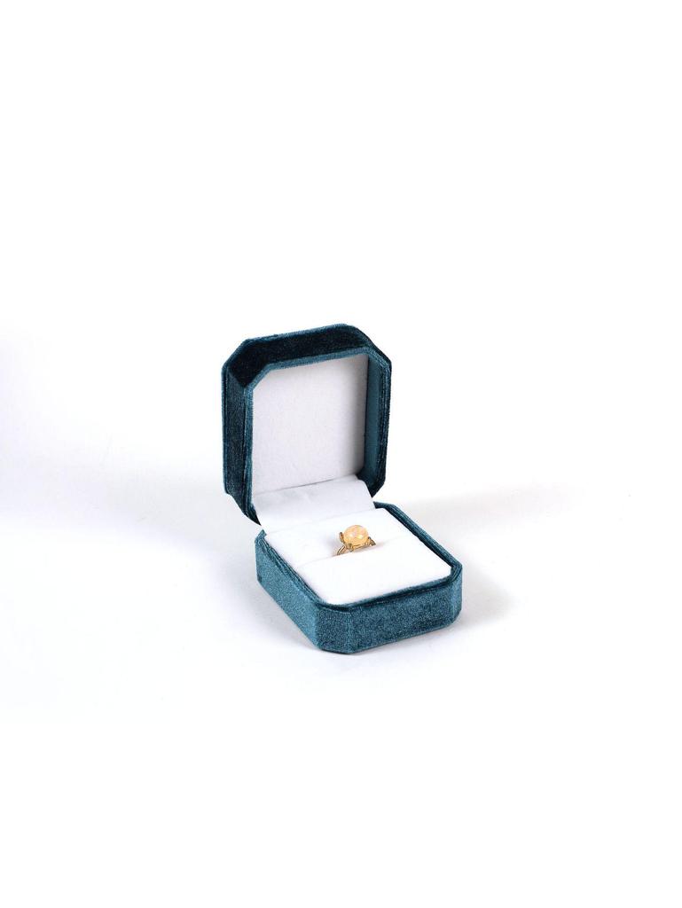 Элегантная бархатная восьмиугольная шкатулка для колец, браслетов, ожерелий и подвесок