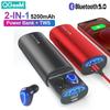 TWS2 2в1 TWS Беспроводные наушники Bluetooth 5.0 Наушники 5200 мАч Power Bank Беспроводные наушники Стерео Спортивные беспроводные наушники