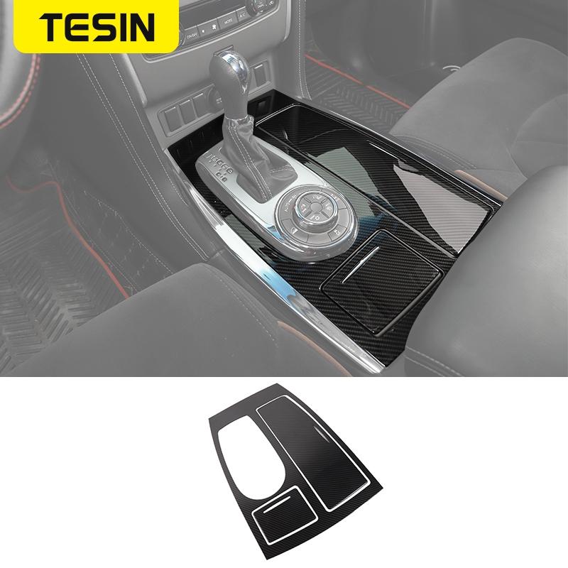 TESIN ABS углеродное волокно, центральная консоль автомобиля, украшение на приборную панель, наклейки, аксессуары для интерьера для Nissan Patrol Y62