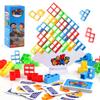Stacking Game Dinosaur Building Blocks Party Game Toy Stacked High Tetris Block Desktop Balance Block Stacked Puzzle Board Game