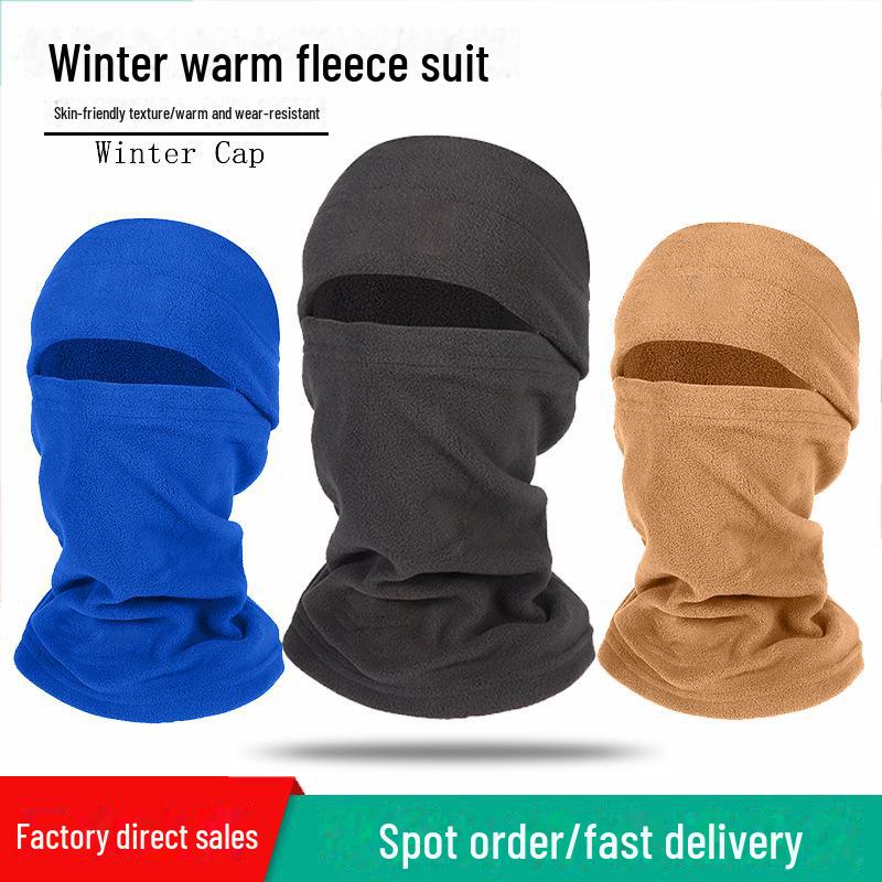 Warm Polar Fleece Cycling Mask and Neck Cover for Outdoor Winter Sports