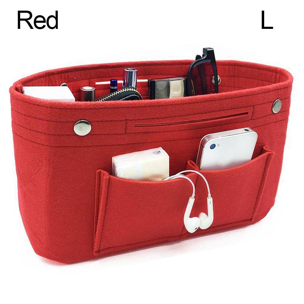 Portable Travel Bag Insert Pouch Inner Bag Felt Insert Bag Purse Liner Handbag Insert Bag