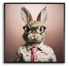 Лакированная настенная картина с рамой Кролик с рамой см 62,5X2,8X62,5