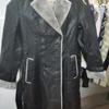 Fleece Fur Integrated Medium Long PU Leather Jacket Thickened Korean Version Slim Winter Trench Coat
