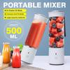 500ml 6 Blades Mini Portable Juicer Multifunctional Mixer Smoothie Maker Extractor USB Rechargeable for Home Travel