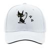 Multicolor Options Available for The Featuring a Black Cat Comfortable And Breathable This Solid C Sandwich Baseball Cap