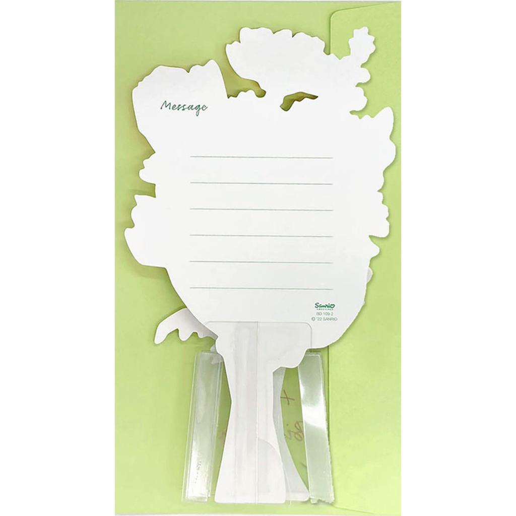 Открытка на день рождения Sanrio Желтые цветы в прозрачной вазе Поздравительная открытка Возможна отправка за границу BD109-2831701