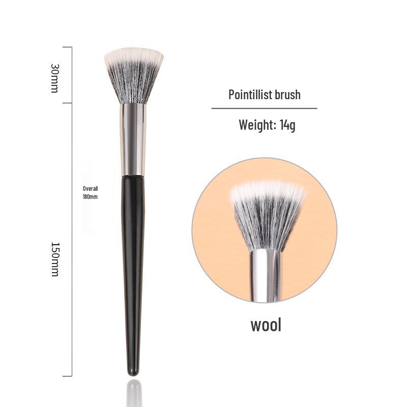 Blush Stippling Brush: Double Layer Fine Goat Hair Makeup Tool