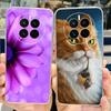 For Huawei Mate 50 Pro Case Stylish Butterfly Flowers Soft Slim Fundas Phone Case For Huawei Mate 50 Mate50 Pro Back Cover Coque