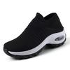 Casual socks shoes women's air cushion flying knitting sports shoes platform mother shoes dance overalls women's shoes