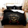 Комплект постельного белья Roses and Skulls All Season Twin Single Twin Full Queen King Size Bed Set Aldult Kid Bedroom Duvetcover Sets Anime