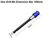 Quick Release Screwdriver Drill Bit Extension Magnetic 1/4 Head Transfer Lever Selflocking Adapter Rod for Electric Power Drill