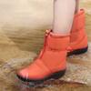 Красочная Модная Зимняя Обувь Женская Обувь для Снега Плоская Нескользящая Водонепроницаемая Женская Обувь до Щиколотки Теплая
