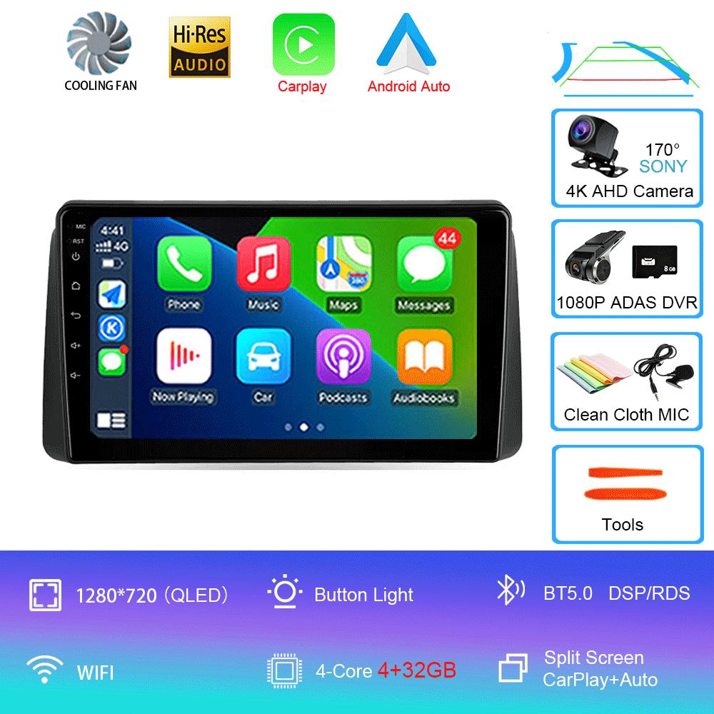 Для Chrysler Grand Voyager 5 2011-2015 Автомагнитола Android 14 Carplay Auto Для Dodge Grand Caravan 2008-2020 GPS Мультимедийный плеер