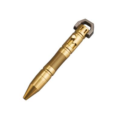 MecArmy TPX8 Выдвижная шариковая ручка с и ключом Премиальная болтовая затворная ручка Легкая тактическая ручка для использования на открытом воздухе D-образное кольцо, Титан/Латунь/Медь,