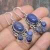 Lapis Lazuli Gemstone Handmade Solid 925 Sterling Silver Jewelry Earring