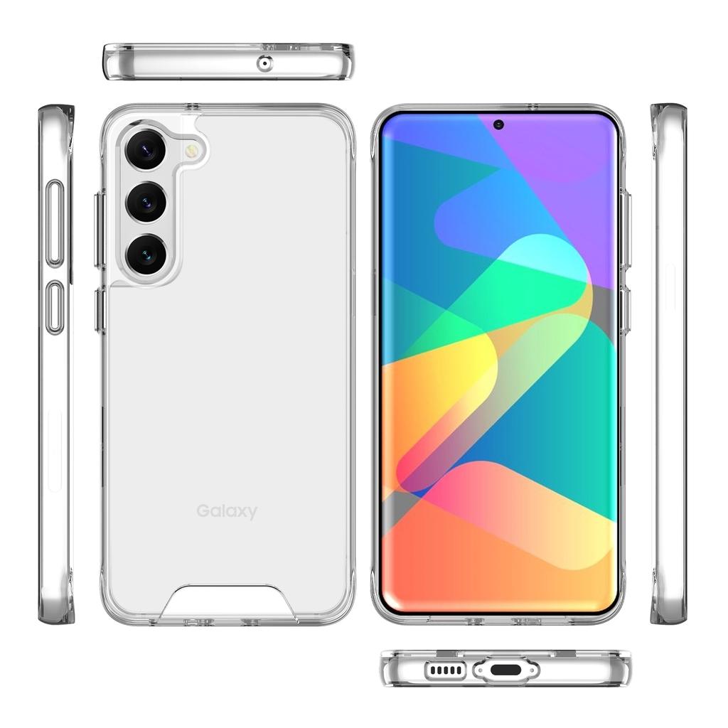 For Samsung Galaxy S22 S23 Plus Utra Note 20 10 8 9 A52 A71 A12 Space Transparent Cover Bumper High Hardness Acrylic Clear Phone Case