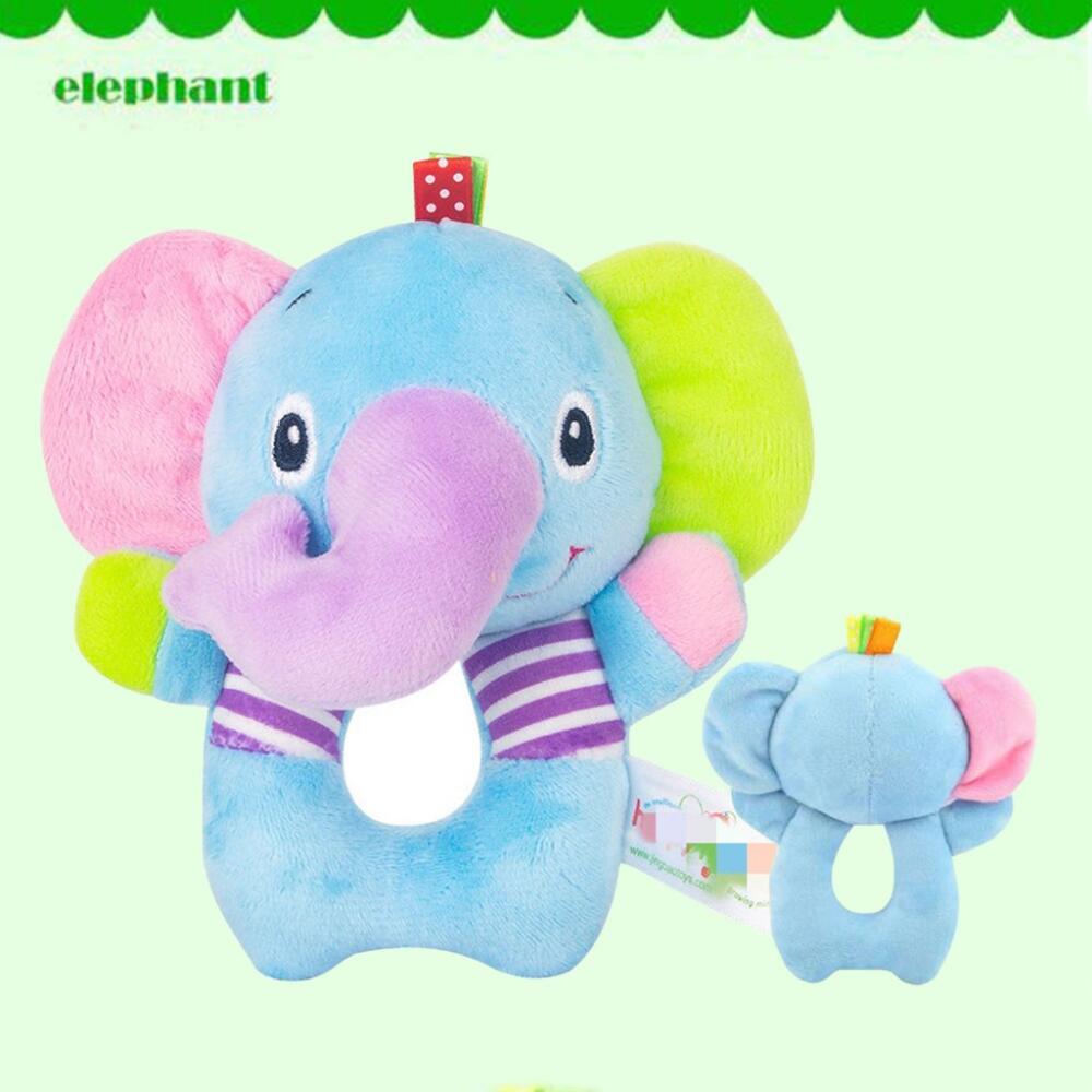 Звоночки для автомобиля в виде жирафа Погремушки в виде слона и обезьяны Успокаивающие плюшевые игрушки Прорезыватели для зубов для малышей